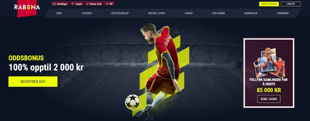 Rabona Casino Home Page